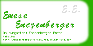 emese enczenberger business card